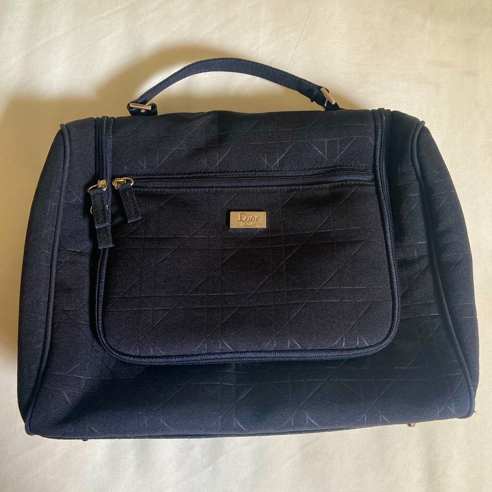 Dior Black Quilted Travel Carry Bag